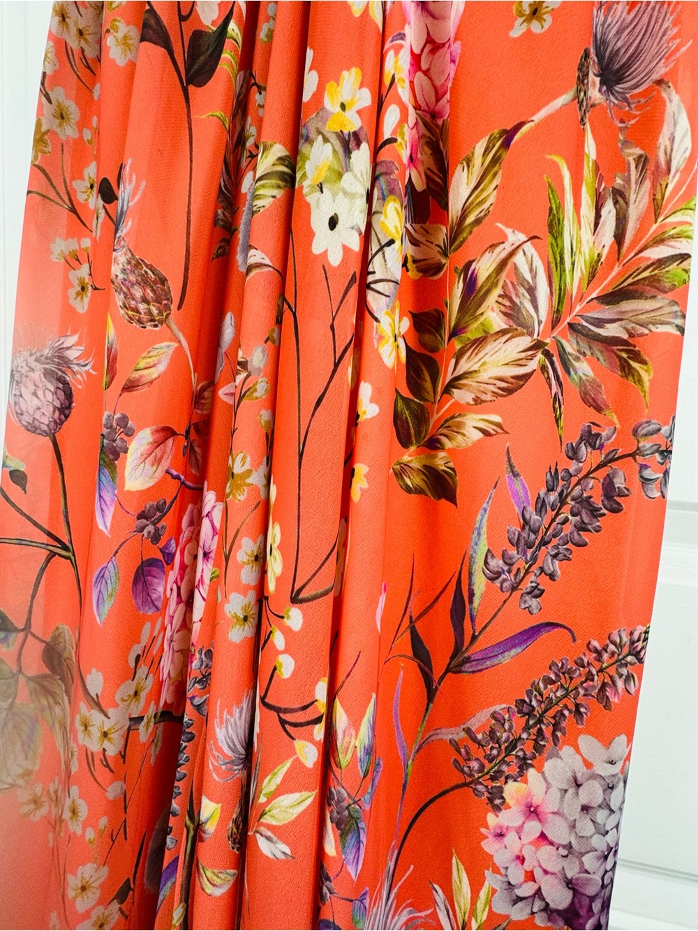Mac Duggal Coral Goddess Vacation Maxi Dress Size 0 - Picture 5 of 8
